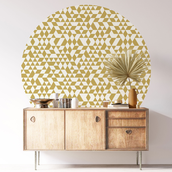 Round / Circle Wall Sticker - Geometric pattern