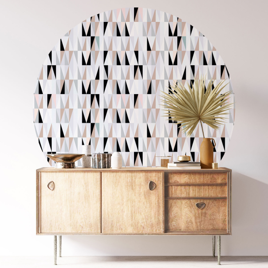 Round / Circle Wall Sticker - Geometric pattern