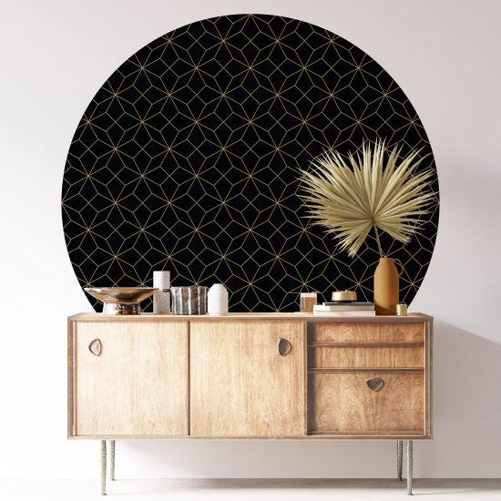 Round / Circle Wall Sticker - Geometric pattern