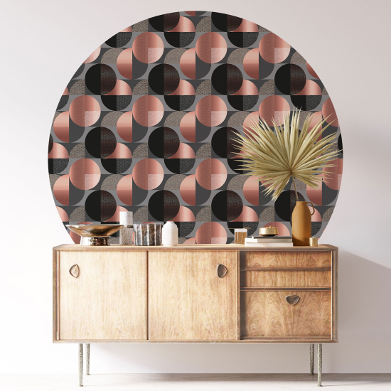 Round / Circle Wall Sticker - Geometric pattern