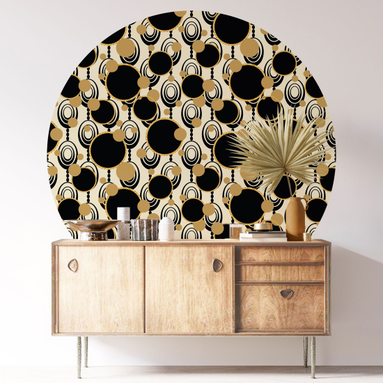 Round / Circle Wall Sticker - Geometric pattern