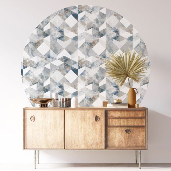 Round / Circle Wall Sticker - Geometric pattern