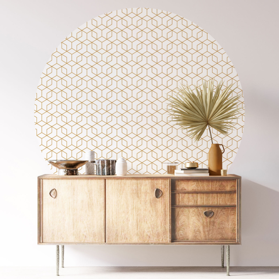 Round / Circle Wall Sticker - Geometric pattern