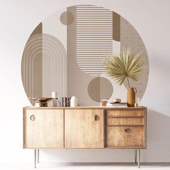 Round / Circle Wall Sticker - Geometric pattern