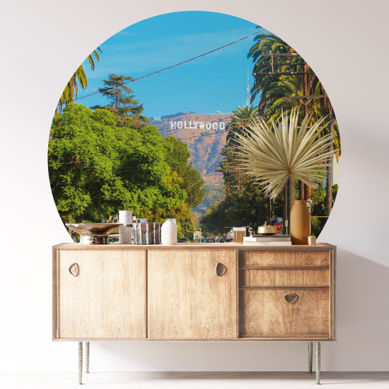 Round / Circle Wall Sticker - Hollywood