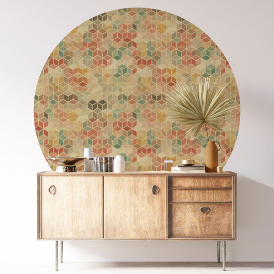 Round / Circle Wall Sticker - Mosaic