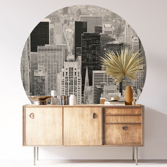 Round / Circle Wall Sticker - New York