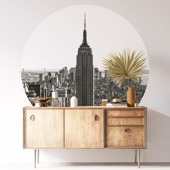 Round / Circle Wall Sticker - New York