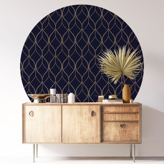 Round / Circle Wall Sticker - Oriental pattern