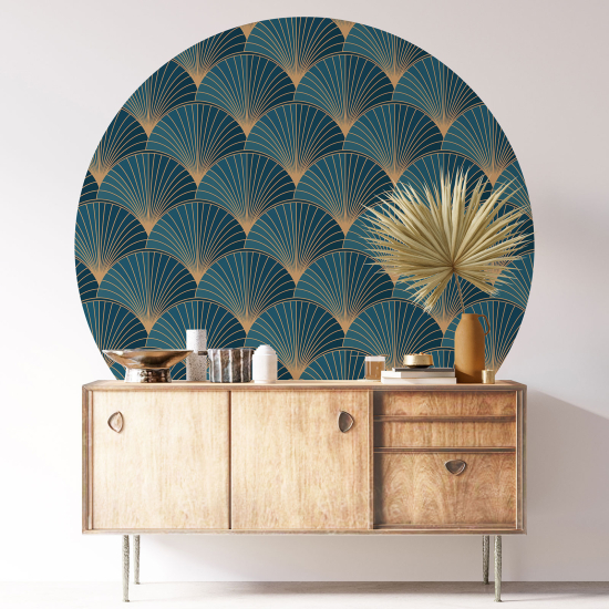 Round / Circle Wall Sticker - Oriental pattern