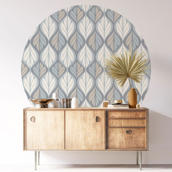 Round / Circle Wall Sticker - Oriental pattern