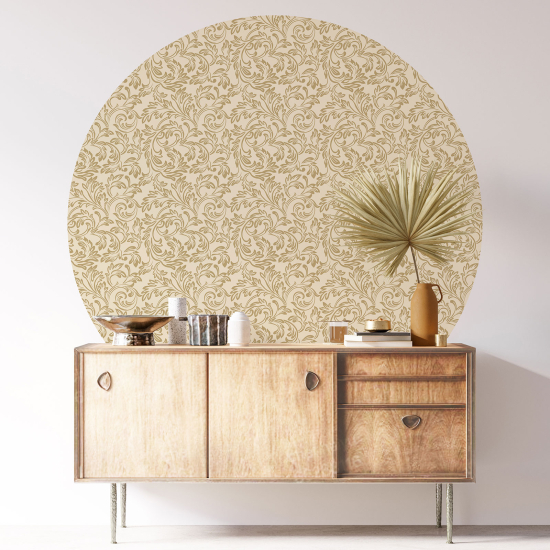 Round / Circle Wall Sticker - Oriental pattern