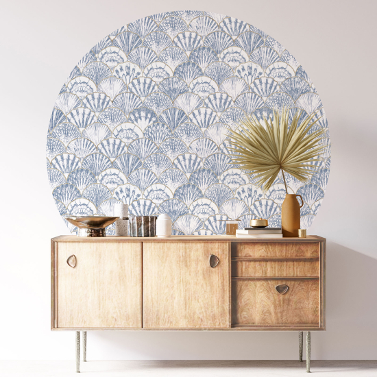 Round / Circle Wall Sticker - Oriental pattern