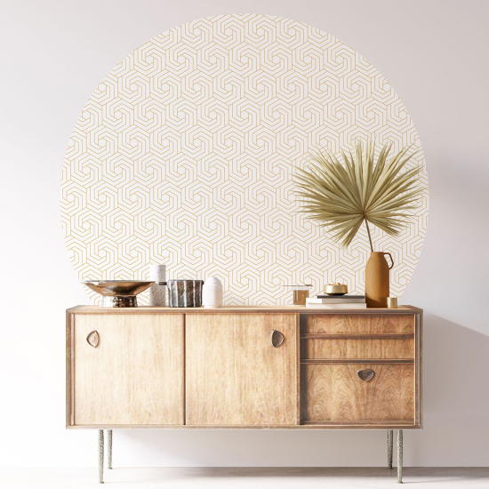 Round / Circle Wall Sticker - Oriental pattern