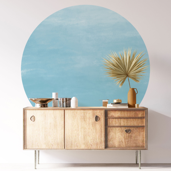 Round / Circle Wall Sticker - Trendy Color