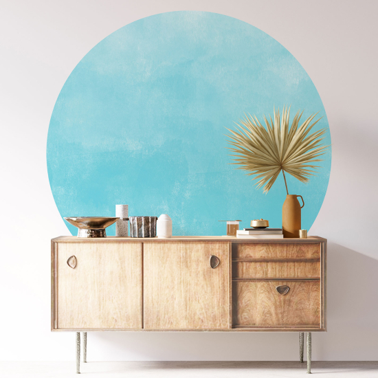 Round / Circle Wall Sticker - Trendy Color