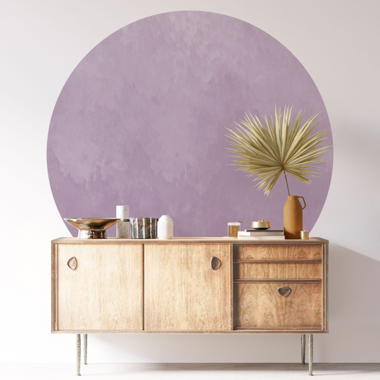 Round / Circle Wall Sticker - Trendy Color