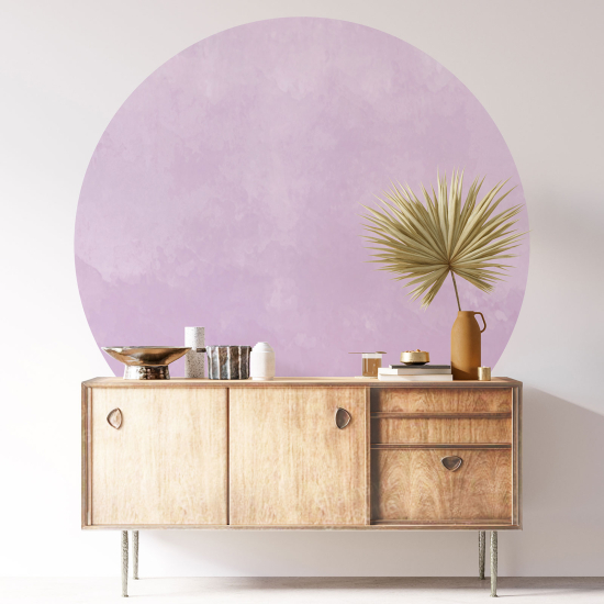 Round / Circle Wall Sticker - Trendy Color