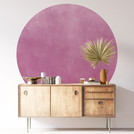 Round / Circle Wall Sticker - Trendy Color