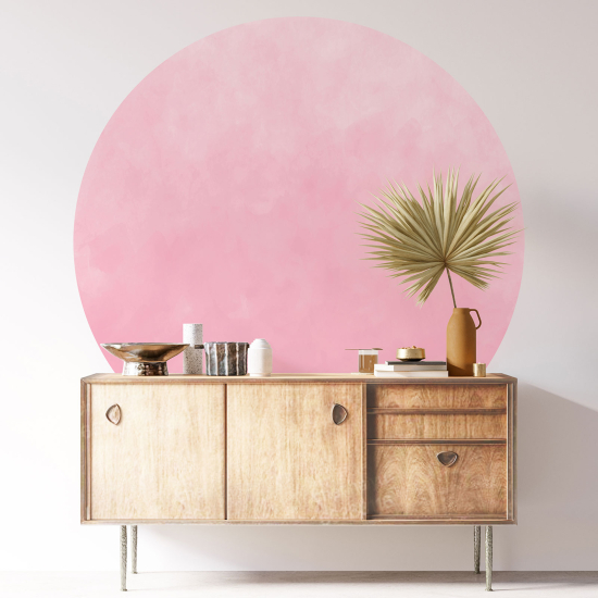 Round / Circle Wall Sticker - Trendy Color