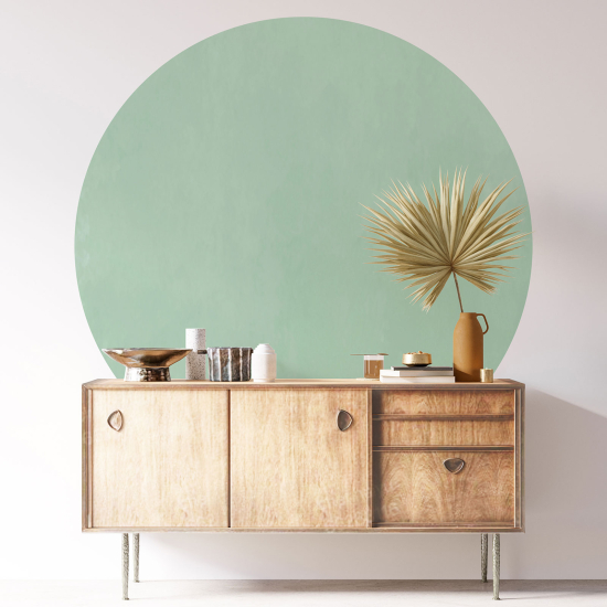 Round / Circle Wall Sticker - Trendy Color