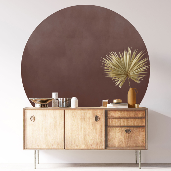 Round / Circle Wall Sticker - Trendy Color