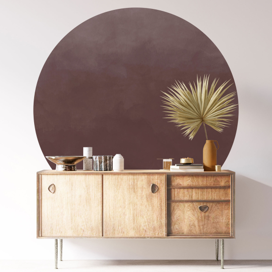 Round / Circle Wall Sticker - Trendy Color