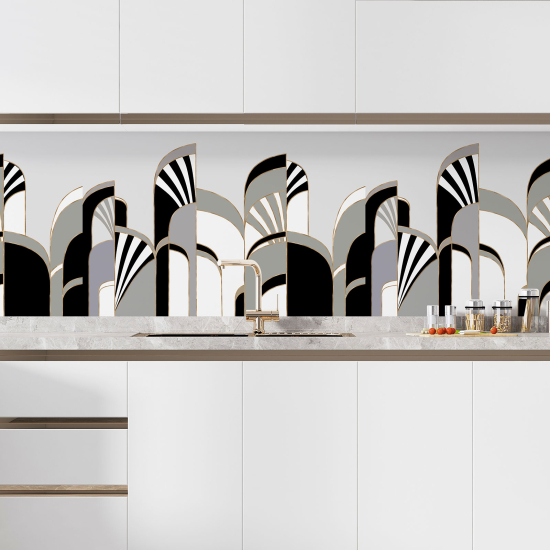 Self Adhesive Kitchen Splashback - Arches Design