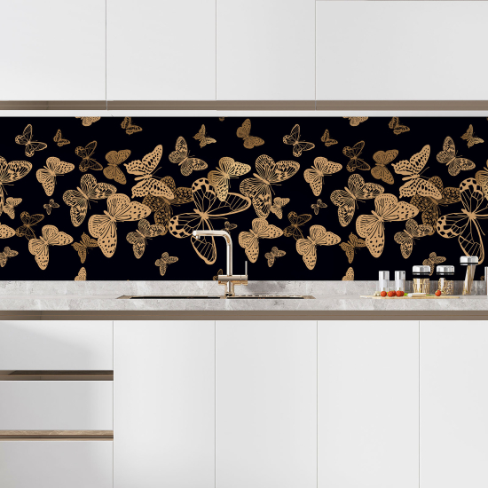 Self Adhesive Kitchen Splashback - Butterflies