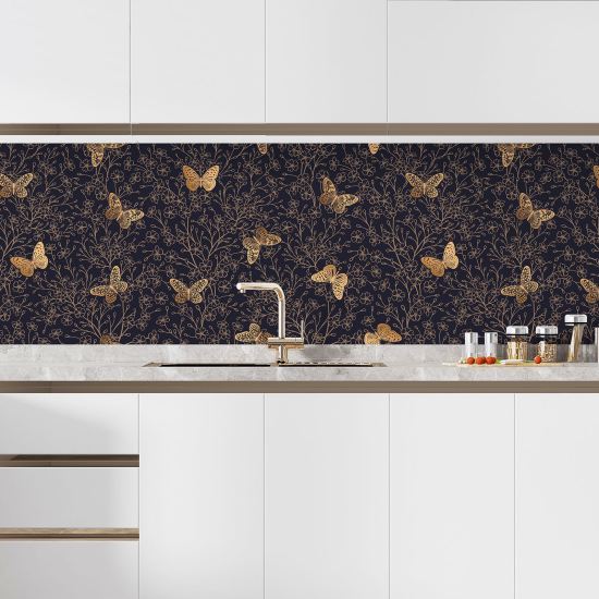 Self Adhesive Kitchen Splashback - Butterflies