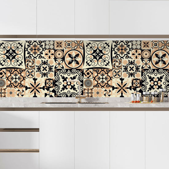 Self Adhesive Kitchen Splashback - Cement tile effect