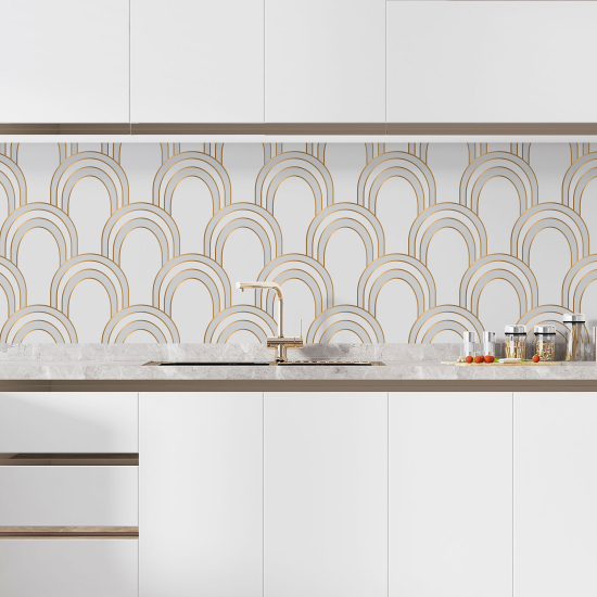 Self Adhesive Kitchen Splashback - Elegant pattern