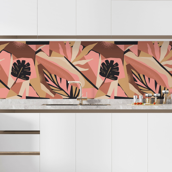 Self Adhesive Kitchen Splashback - Flowers