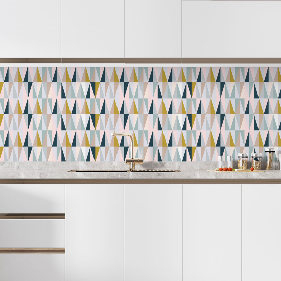 Self Adhesive Kitchen Splashback - Geometric Pattern