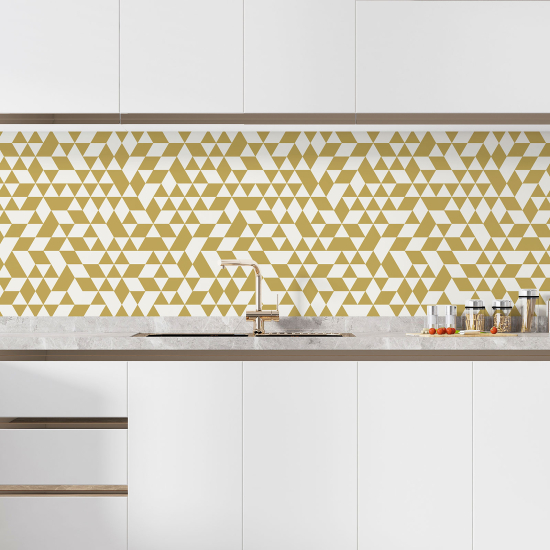 Self Adhesive Kitchen Splashback - Geometric Pattern