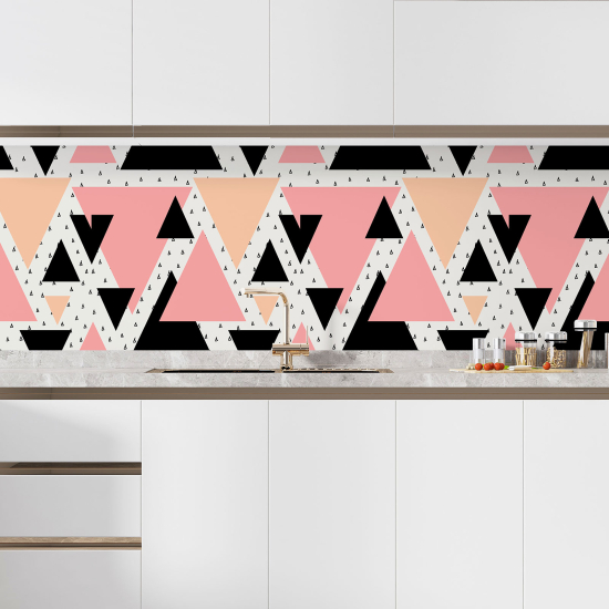 Self Adhesive Kitchen Splashback - Geometric Pattern