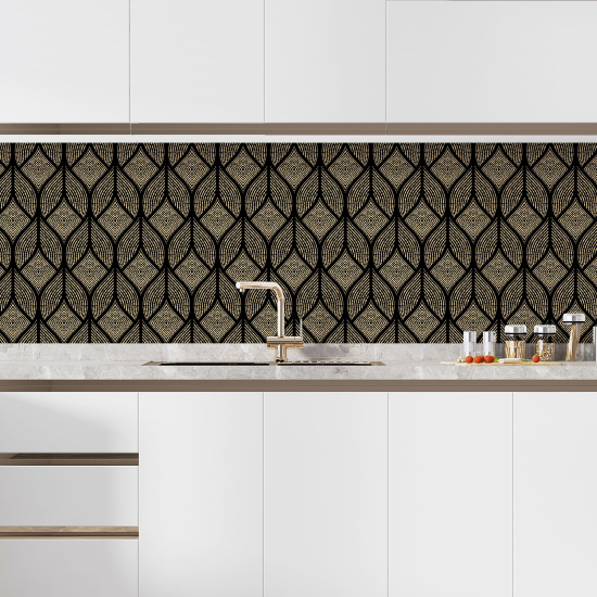 Self Adhesive Kitchen Splashback - Geometric Pattern