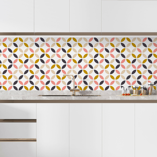 Self Adhesive Kitchen Splashback - Geometric pattern