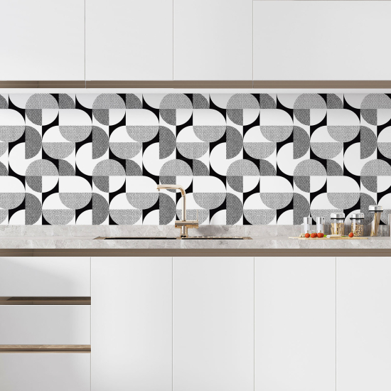 Self Adhesive Kitchen Splashback - Geometric pattern