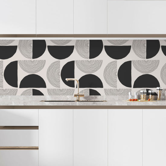 Self Adhesive Kitchen Splashback - Geometric pattern