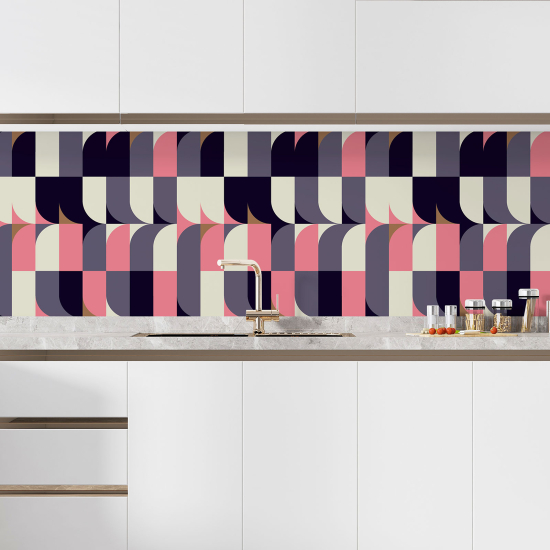 Self Adhesive Kitchen Splashback - Geometric pattern