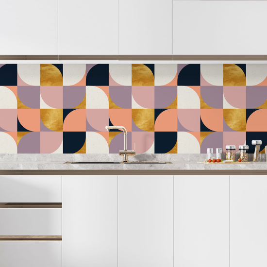 Self Adhesive Kitchen Splashback - Geometric pattern