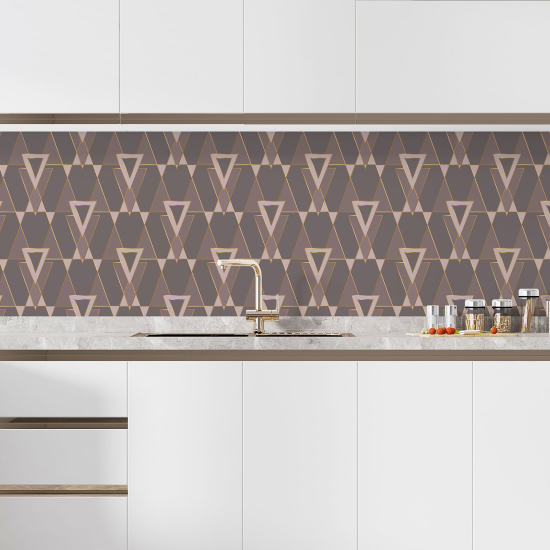 Self Adhesive Kitchen Splashback - Geometric pattern