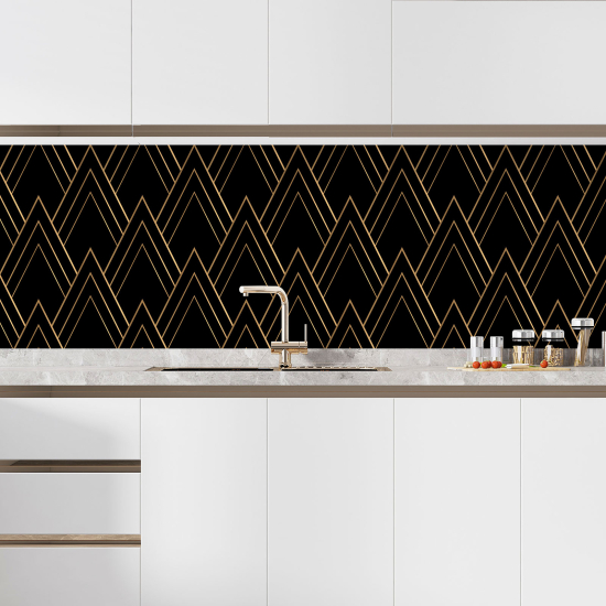 Self Adhesive Kitchen Splashback - Geometric pattern