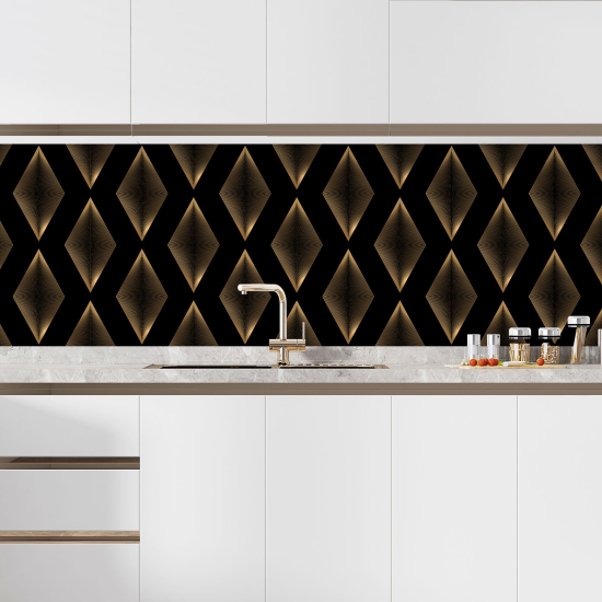 Self Adhesive Kitchen Splashback - Geometric pattern