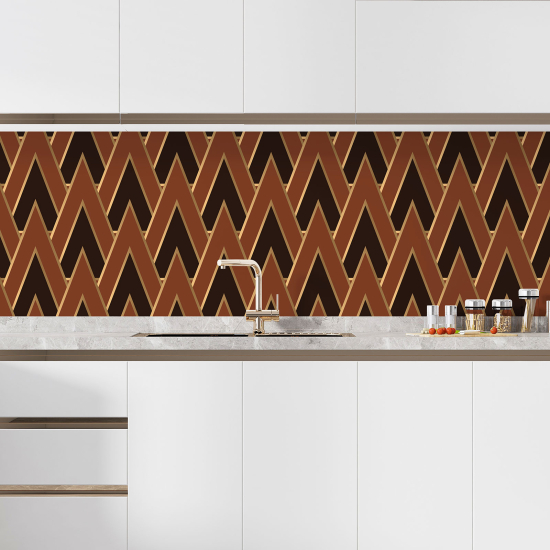 Self Adhesive Kitchen Splashback - Geometric pattern