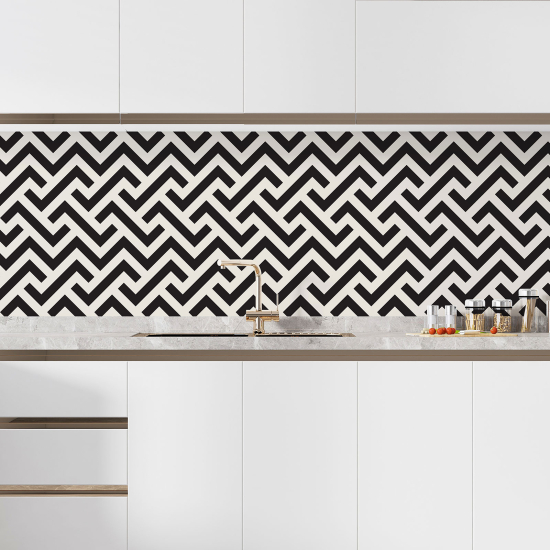 Self Adhesive Kitchen Splashback - Graphic Pattern