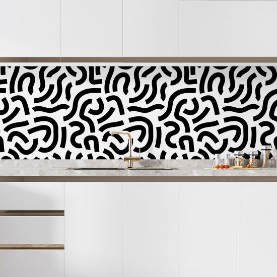 Self Adhesive Kitchen Splashback - Graphic Pattern