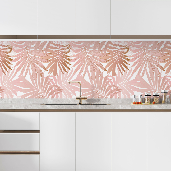 Self Adhesive Kitchen Splashback - Leaves