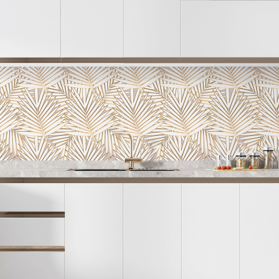 Self Adhesive Kitchen Splashback - Leaves